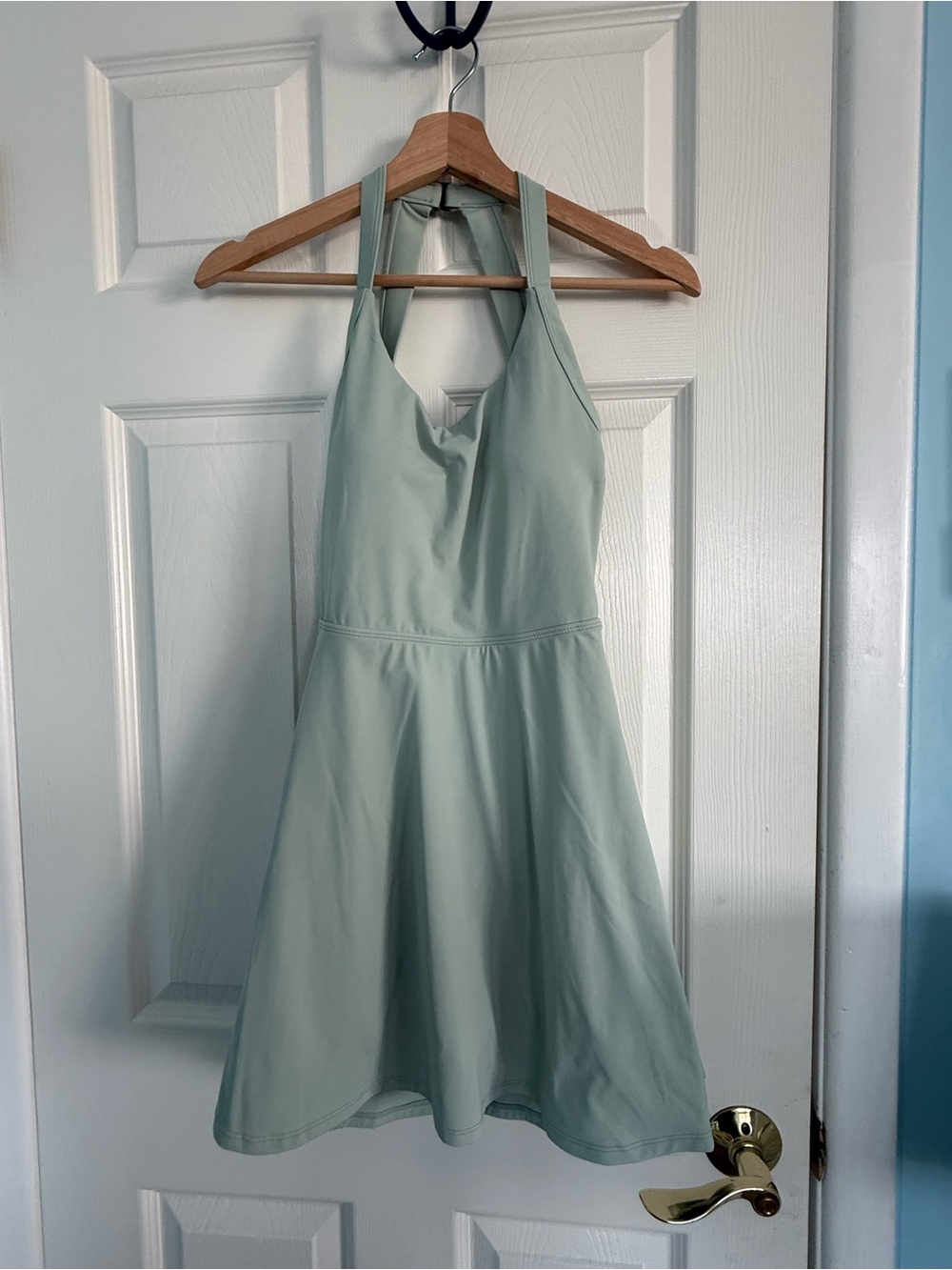 Halara Backless Cut Out Twisted Side Pocket 2 in-1 Mini Barre Ballet Dress NEW S - Picture 4 of 5